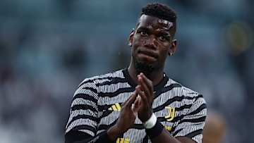 Paul Pogba of Juventus Fc  during warm up before the Serie A...