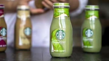 Customer chooses different tastes of Starbucks bottled...