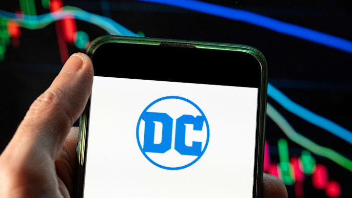 In this photo illustration the American comic book publisher...