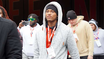 Tyler Atkinson visits OSU the day of the Ohio State Buckeyes' 38-15 win over the Indiana Hoosiers in an NCAA football game at Ohio Stadium in Columbus on Saturday, Nov. 23, 2024.