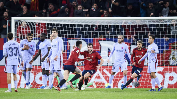 Barcelona and Osasuna scored four goals between them from just five shots on target in the reverse fixture that ended 2-2