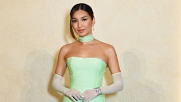 Gemma Chan attends 'CARTIER' exhibition VIP dinner in London, England in April 2025.