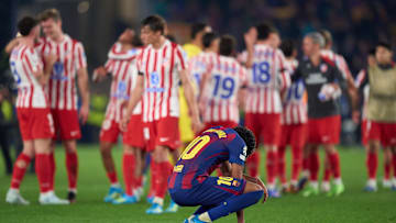 Lamine Yamal après sa défaite 2-0 en quart de finale aller de LDC