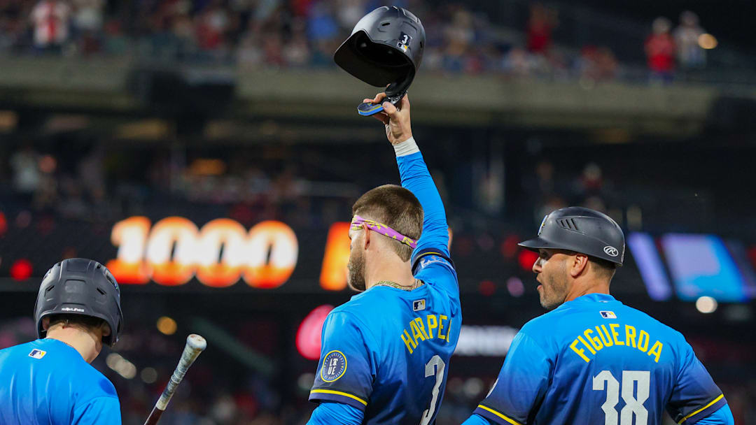 Phillies' Bryce Harper hits career milestone and adds to Hall of Fame track.