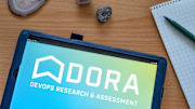 In this photo illustration DevOps Research and Assessment...