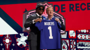Roger Goodell, el comisionado de la NFL, dirigiendo una de las ediciones del draft