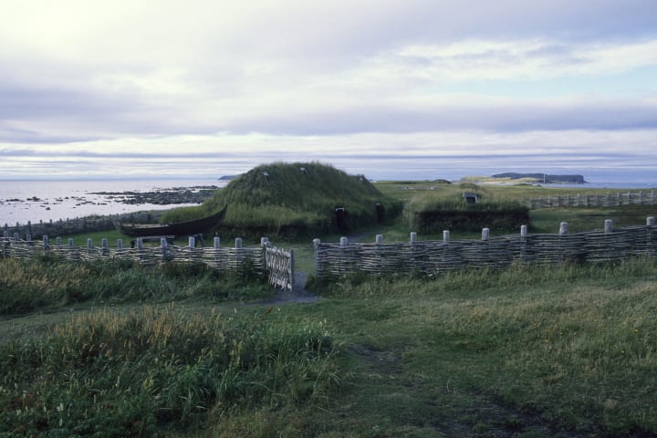 L'anse Aux Meadows, site of a Viking settlement in Newfoundland.