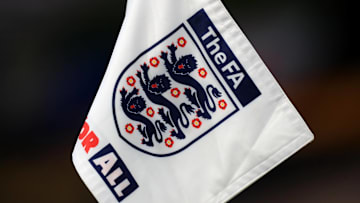 England U21, U 21 v Turkey U21 - UEFA EURO, EM, Europameisterschaft,Fussball 2021 Under-21 Qualifying - Group 3 - Molineux A general view of an England and FA branded corner flag during the UEFA Euro 2021 Under-21 Qualifying Group 3 match at Molineux, Wolverhampton. Use subject to FA restrictions. Editorial use only. Commercial use only with prior written consent of the FA. No editing except cropping. Copyright: xMikexEgertonx 56033555