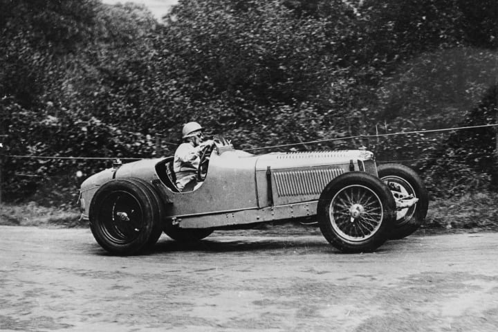 Kay Petre driving a Riley, Autumn Hill Climb, Shelsley Walsh, Worcestershire, 1935.