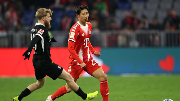 Hiroki Ito in action for Bayern Munich against Freiburg.