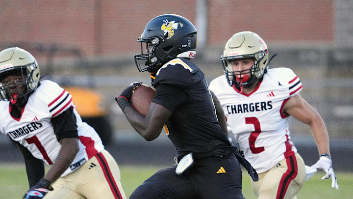 Central’s Cortez Stone rushed 145 yards and three TDs last week.