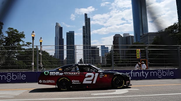 Austin Hill (21) during The Loop 121 at the Chicago Street Race.
