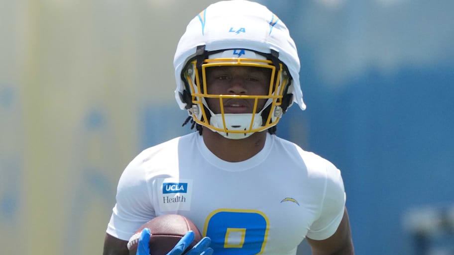 Los Angeles Chargers running back Omarion Hampton