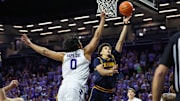 Kansas State Wildcats forward Elias Rapieque 