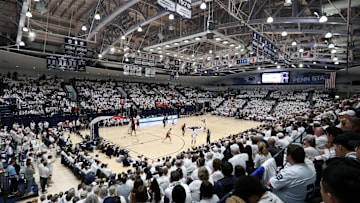 A general view of Rec Hall during the second half between the Illinois Fighting Illini and the Penn State Nittany Lions. Penn State defeated Illinois 90-89. 
