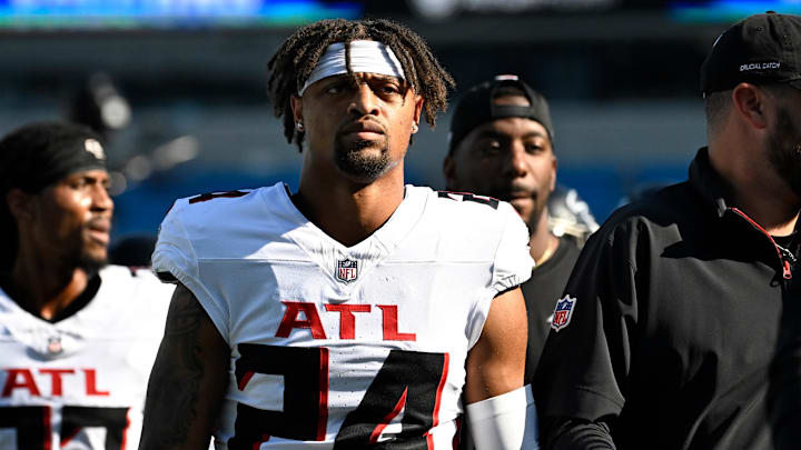 Atlanta Falcons cornerback A.J. Terrell Atlanta Falcons cornerback A.J. Terrell