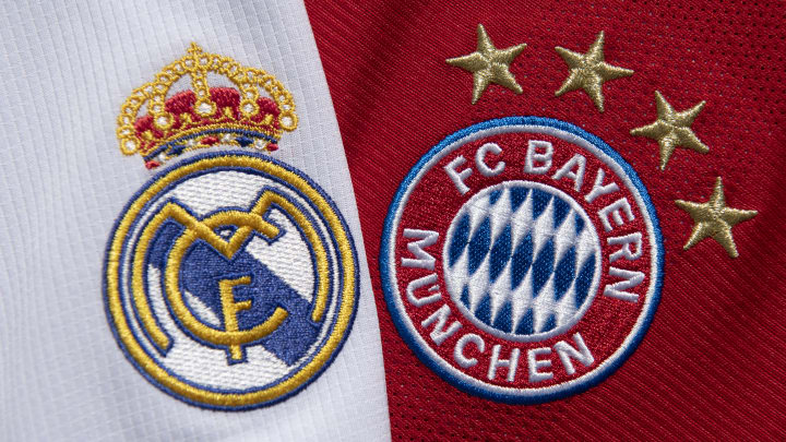 The Real Madrid and FC Bayern Munich Club Badges