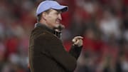 Nov 15, 2025; Athens, Georgia, USA; Former NFL player Peyton Manning looks on prior to a game between the Texas Longhorns and the Georgia Bulldogs at Sanford Stadium.
