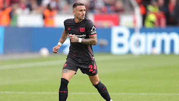 Aleix Garcia im Trikot von Bayer Leverkusen