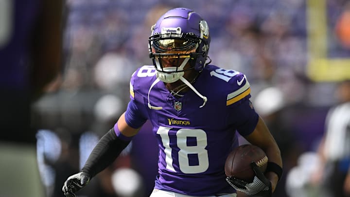 Jefferson signed a four-year, $140 million extension with the Vikings in the offseason.