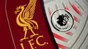 The Liverpool Badge with a Premier League Match Ball