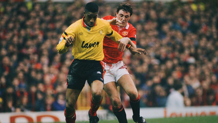 Deane And Bruce At Old Trafford