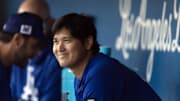Mar 4, 2025; Phoenix, Arizona, USA; Los Angeles Dodgers designated hitter Shohei Ohtani against the Cincinnati Reds during a spring training game at Camelback Ranch-Glendale.