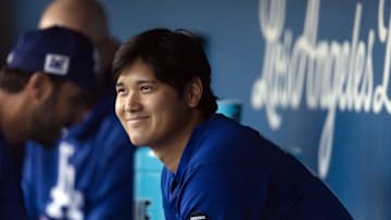 Mar 4, 2025; Phoenix, Arizona, USA; Los Angeles Dodgers designated hitter Shohei Ohtani against the Cincinnati Reds during a spring training game at Camelback Ranch-Glendale.