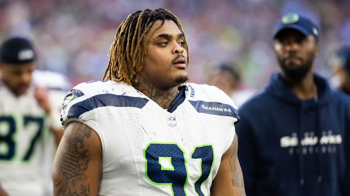 Seattle Seahawks defensive tackle Byron Murphy II against the Arizona Cardinals. Seattle Seahawks defensive tackle Byron Murphy II against the Arizona Cardinals.