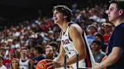 Gonzaga forward Braden Huff during 2024 Kraziness in the Kennel.