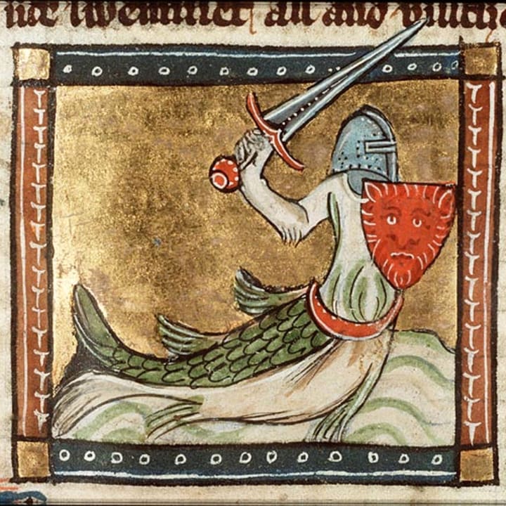 A zitiron depicted in a 14th-century manuscript.