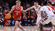 Utah Utes guard Hunter Erickson (0). 