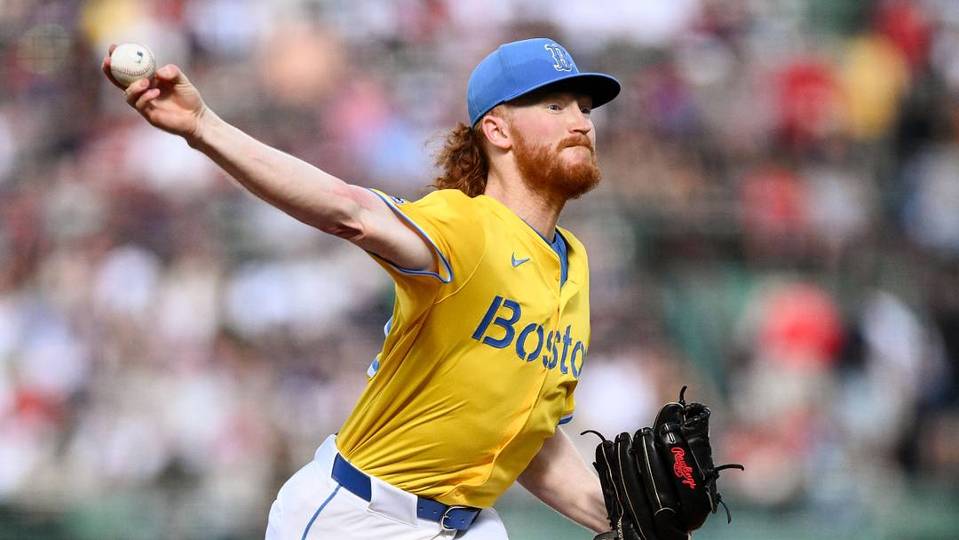 Boston Red Sox starting pitcher Dustin May.