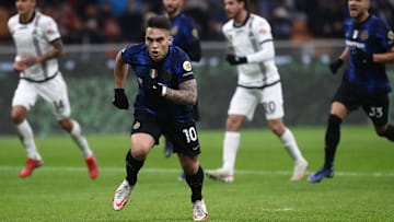 L'esultanza di Lautaro Martinez contro lo Spezia 