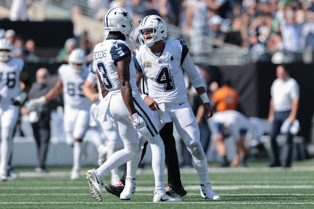 George Pickens and Dak Prescott.