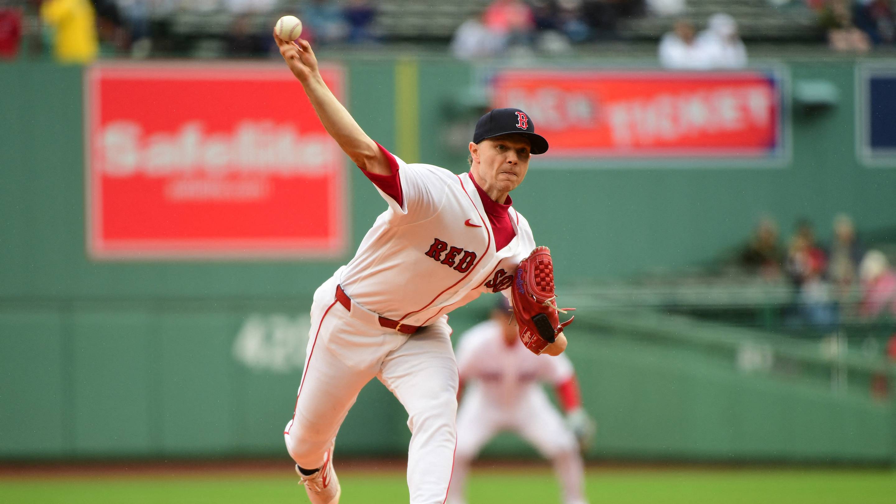 May 24, 2026; Boston, Massachusetts, USA; Boston Red Sox starting pitcher Sonny Gray (54) pitches during the first inning against the Minnesota Twins at Fenway Park. Mandatory Credit: Bob DeChiara-Imagn Images