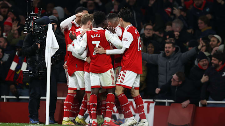 Arsenal sukses mengalahkan Man United dengan skor 3-2, Minggu (22/1) Arsenal sukses mengalahkan Man United dengan skor 3-2, Minggu (22/1)