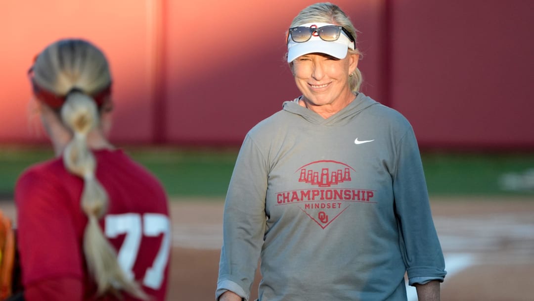 Oklahoma softball coach Patty Gasso Oklahoma softball coach Patty Gasso