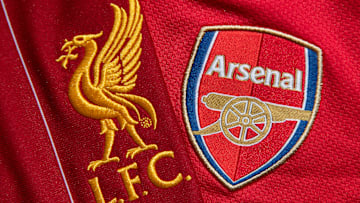 The Liverpool and Arsenal Club Crests
