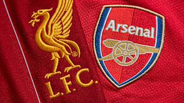 The Liverpool and Arsenal Club Crests