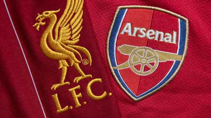 The Liverpool and Arsenal Club Crests