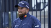 Jul 18, 2024; Ayrshire, SCT; Shane Lowry on the 14th tee during the first round of the Open Championship golf tournament at Royal Troon. Mandatory Credit: Jack Gruber-USA TODAY Sports