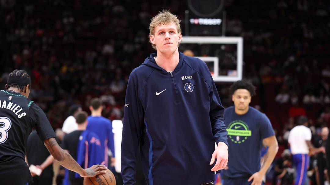 Apr 10, 2026; Houston, Texas, USA; Minnesota Timberwolves center Rocco Zikarsky (44) warms up before the game against the Houston Rockets at Toyota Center. Mandatory Credit: Troy Taormina-Imagn Images Apr 10, 2026; Houston, Texas, USA; Minnesota Timberwolves center Rocco Zikarsky (44) warms up before the game against the Houston Rockets at Toyota Center. Mandatory Credit: Troy Taormina-Imagn Images