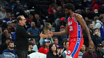 Nick Nurse, Joel Embiid, Philadelphia 76ers