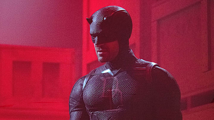 Matt Murdock/Daredevil (Charlie Cox) on the set of Marvel Television's DAREDEVIL: BORN AGAIN, exclusively on Disney+.
