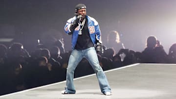 Kendrick Lamar en su Halftime Show del Super Bowl 2025 de la NFL 
