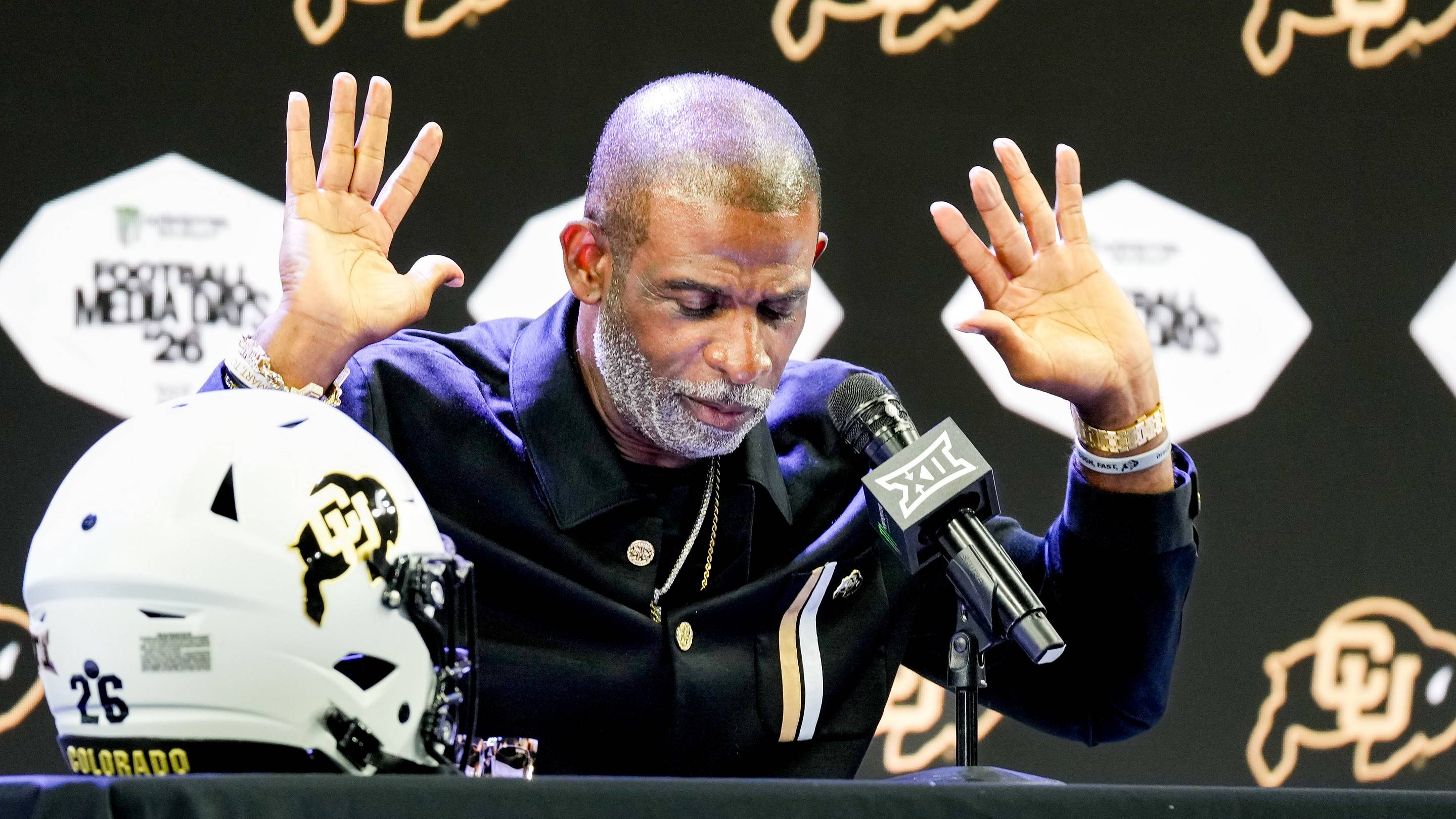 Colorado coach Deion Sanders said Oklahoma State tested the Buffaloes’ cornerbacks and won | Raymond Carlin III-Imagn Images