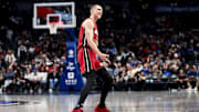 Feb 13, 2025; Dallas, Texas, USA;  Miami Heat guard Tyler Herro (14) reacts after scoring during the second half against the Dallas Mavericks at American Airlines Center. Mandatory Credit: Kevin Jairaj-Imagn Images