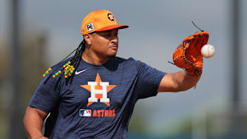 Houston Astros starting pitcher Luis Garcia