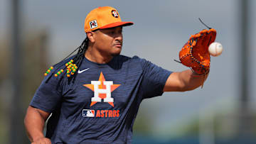 Houston Astros starting pitcher Luis Garcia